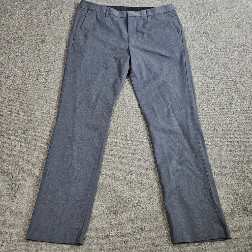 Bonobos Chino Pants‎ Mens 36x32 Gray Slim Fit Monday Stretch Trousers Minimalist